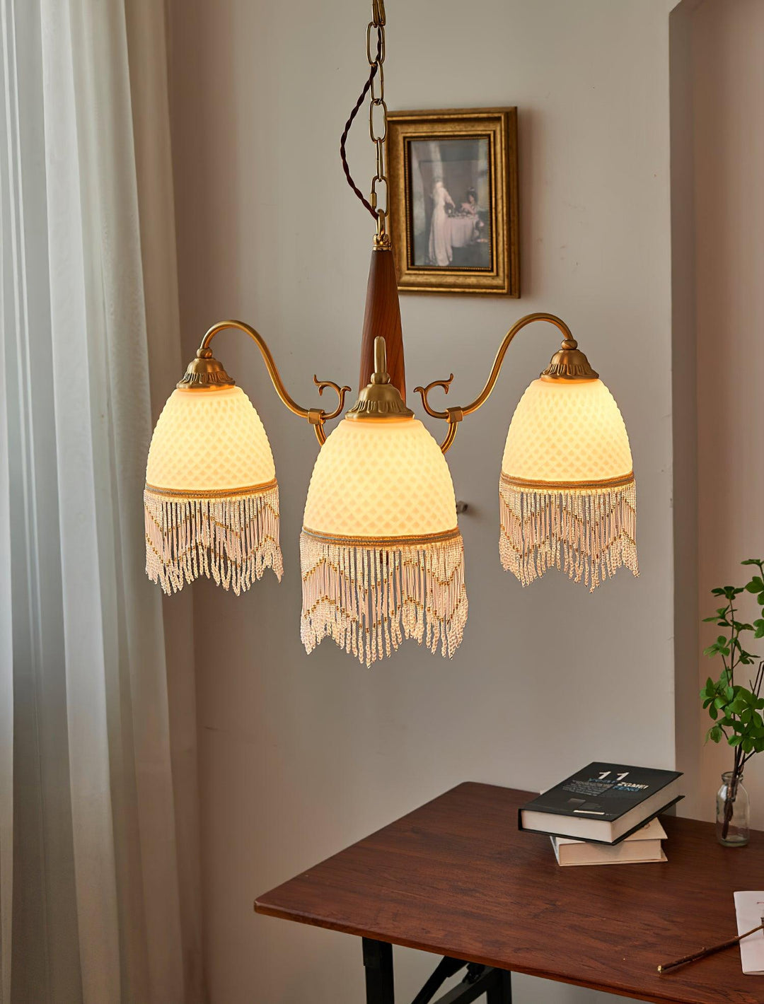 Mesh Tassel Glass Chandelier - Vakkerlight