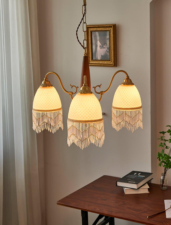 Mesh Tassel Glass Chandelier - Vakkerlight