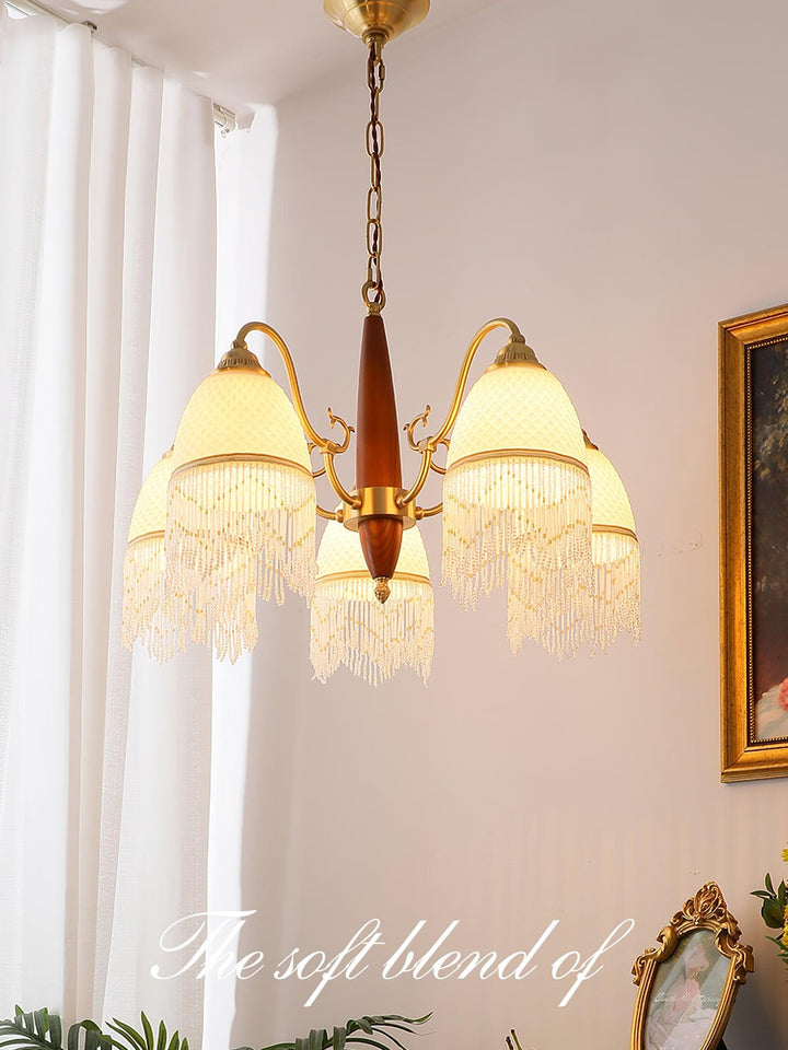 Mesh Tassel Glass Chandelier - Vakkerlight