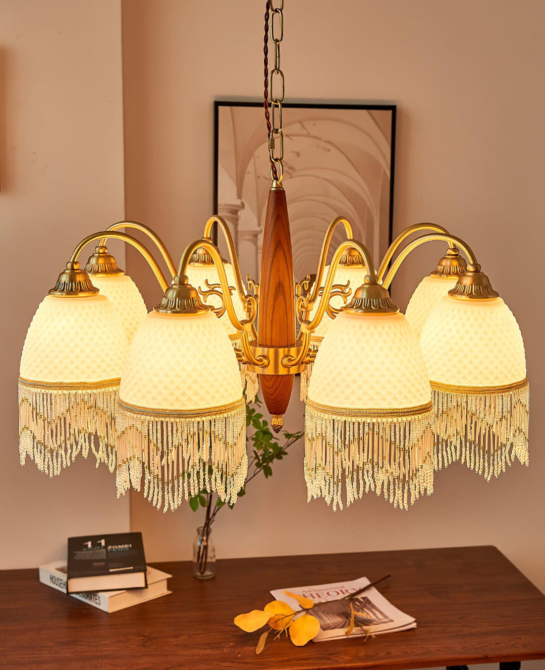 Mesh Tassel Glass Chandelier - Vakkerlight