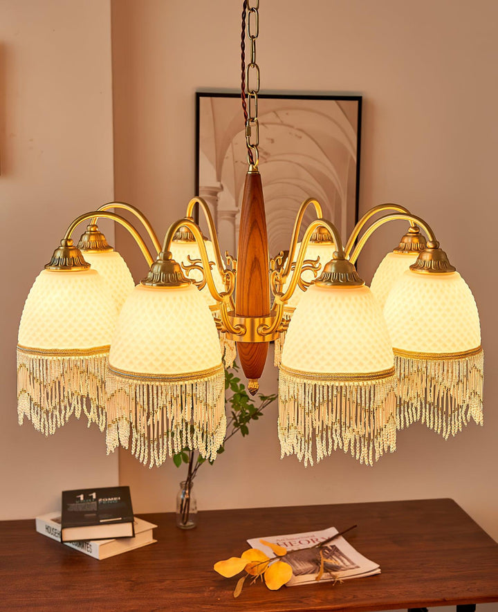 Mesh Tassel Glass Chandelier - Vakkerlight