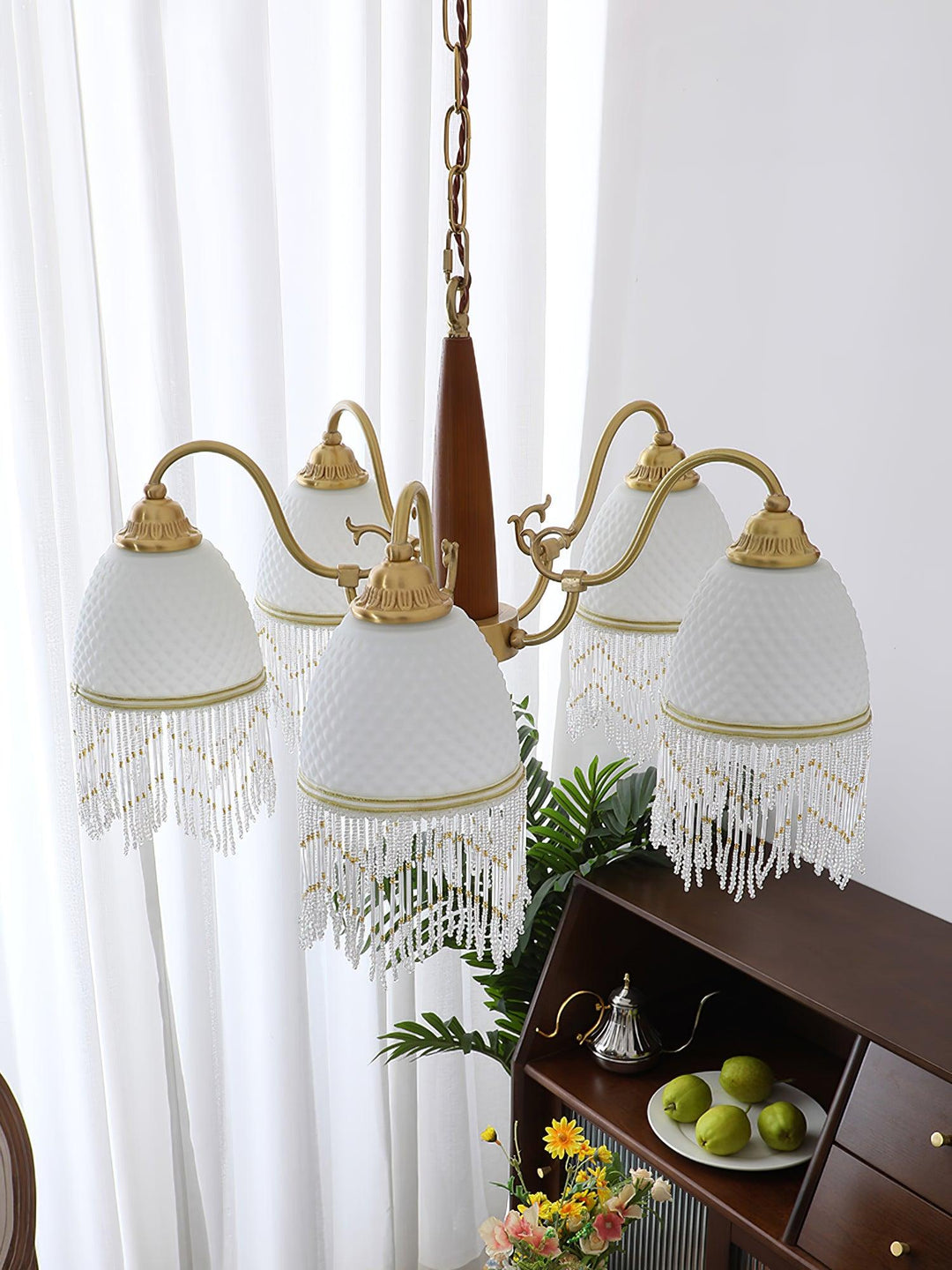 Mesh Tassel Glass Chandelier - Vakkerlight