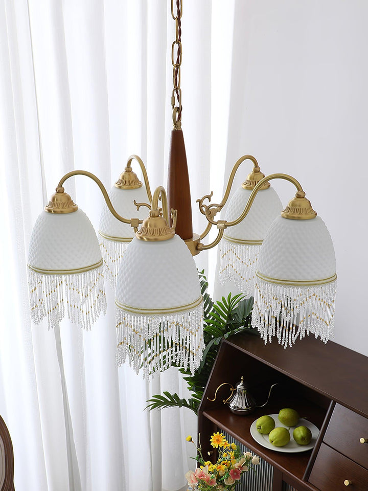 Mesh Tassel Glass Chandelier - Vakkerlight
