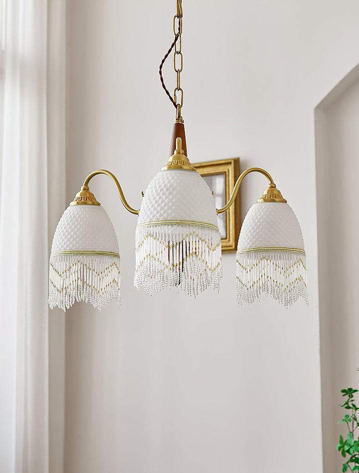 Mesh Tassel Glass Chandelier - Vakkerlight