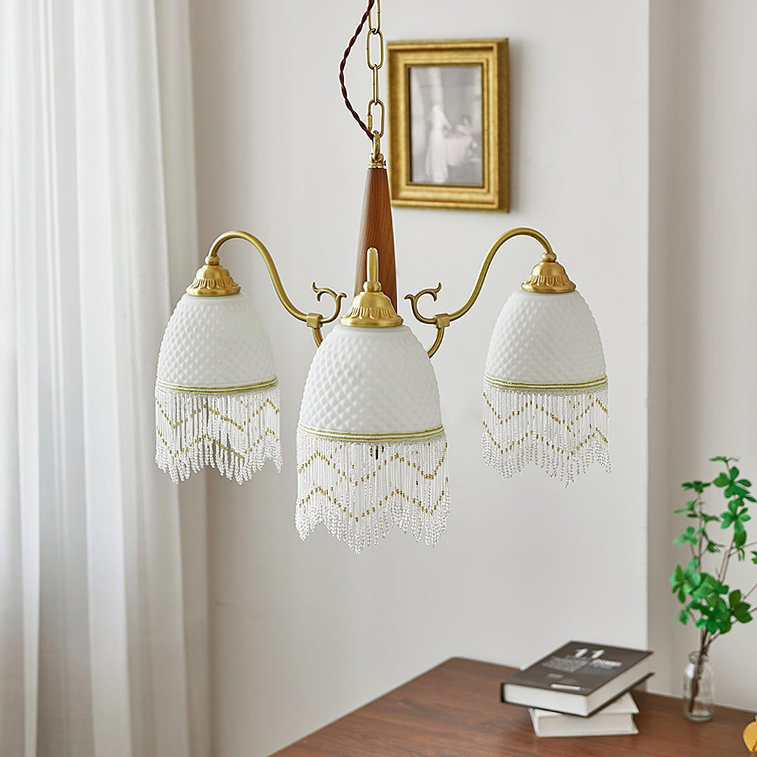 Mesh Tassel Glass Chandelier - Vakkerlight