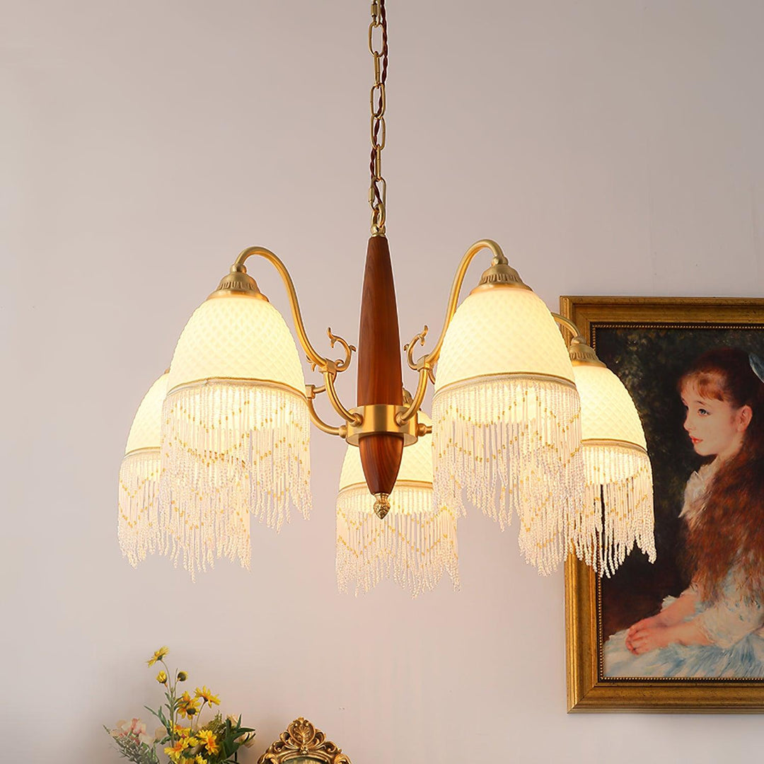 Mesh Tassel Glass Chandelier - Vakkerlight
