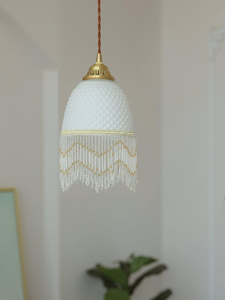 Mesh Tassel Glass Pendant Light - Vakkerlight