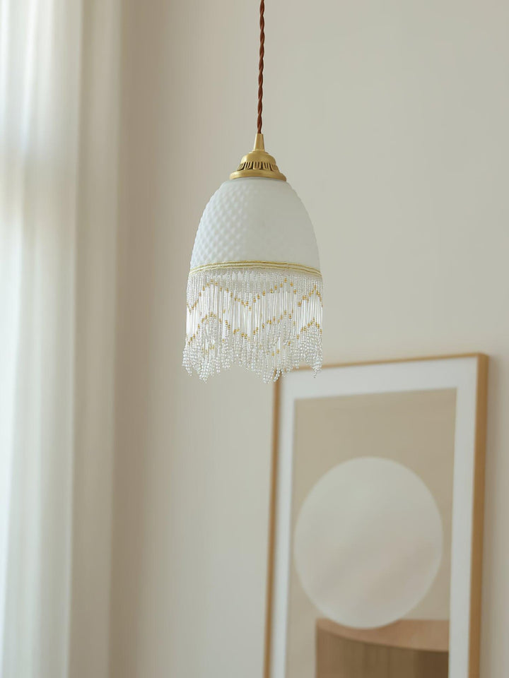 Mesh Tassel Glass Pendant Light - Vakkerlight