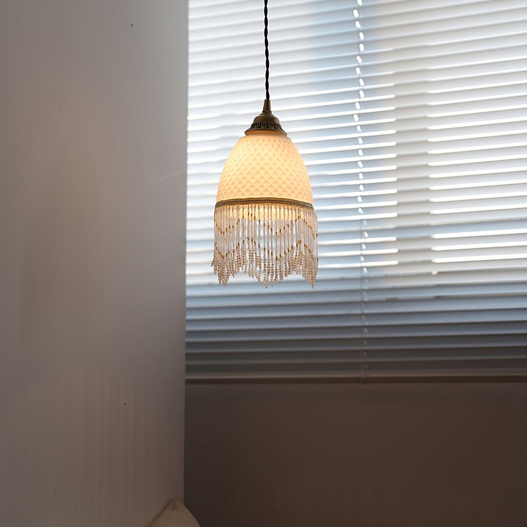 Mesh Tassel Glass Pendant Light - Vakkerlight