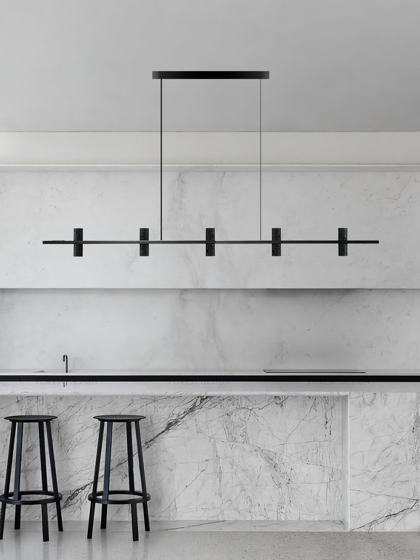 Travertine Parallel Chandelier – Vakkerlight