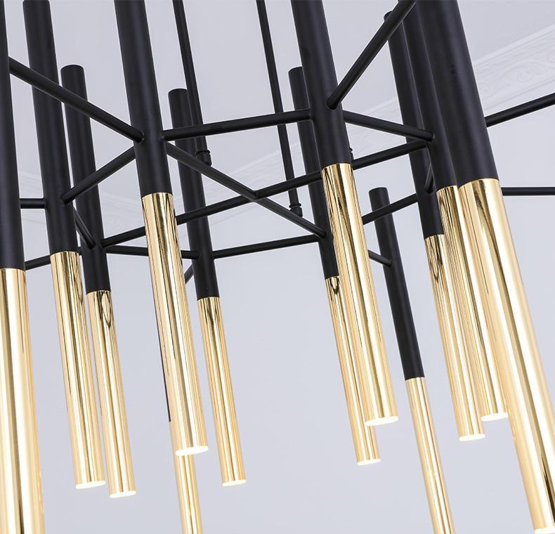 Metal Tubular Chandelier - Vakkerlight