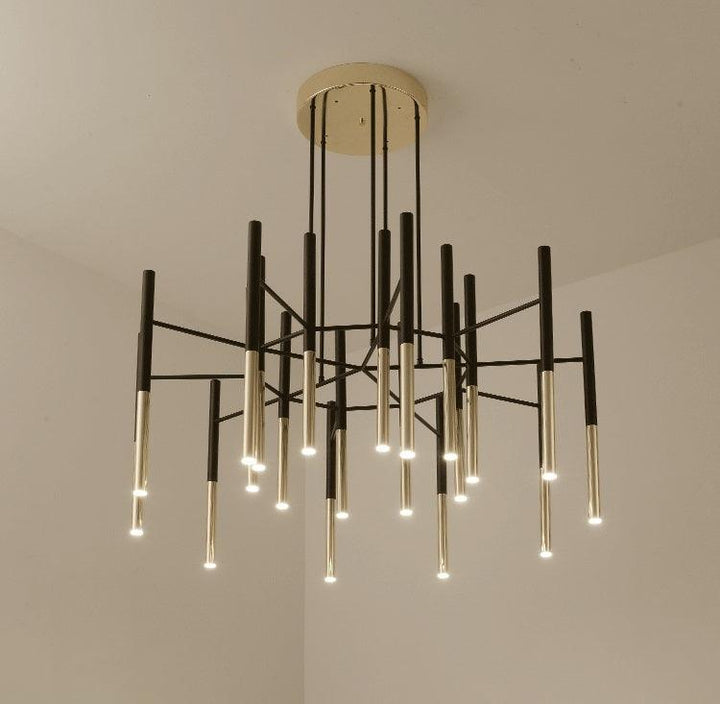 Metal Tubular Chandelier - Vakkerlight