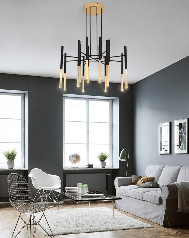 Metal Tubular Chandelier - Vakkerlight