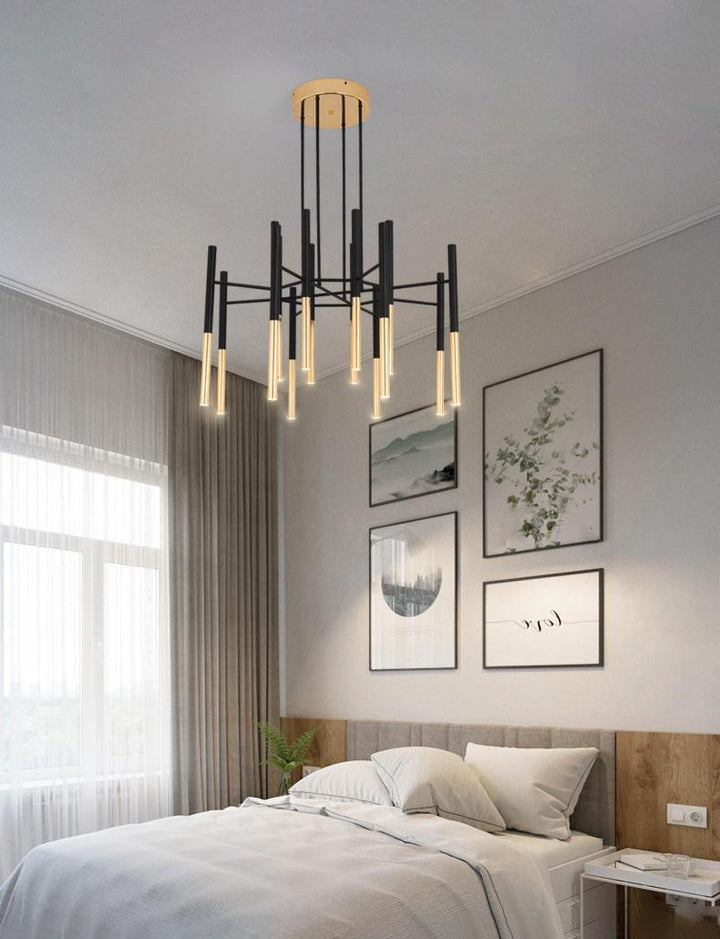 Metal Tubular Chandelier - Vakkerlight