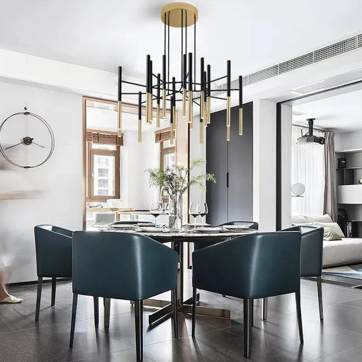 Metal Tubular Chandelier - Vakkerlight