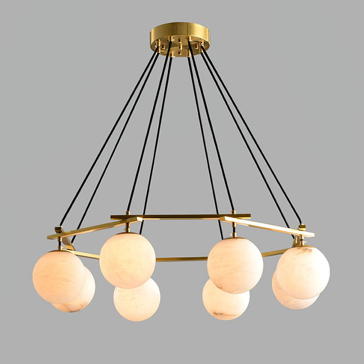 Miira Alabaster Chandelier - Vakkerlight