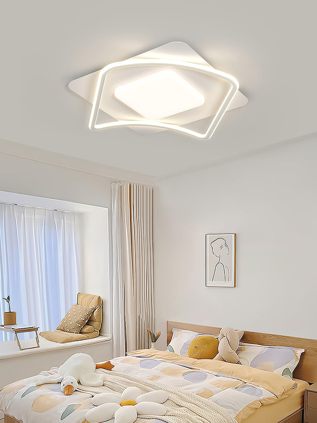 Minimalist Geometry LED Ceiling Light - Vakkerlight