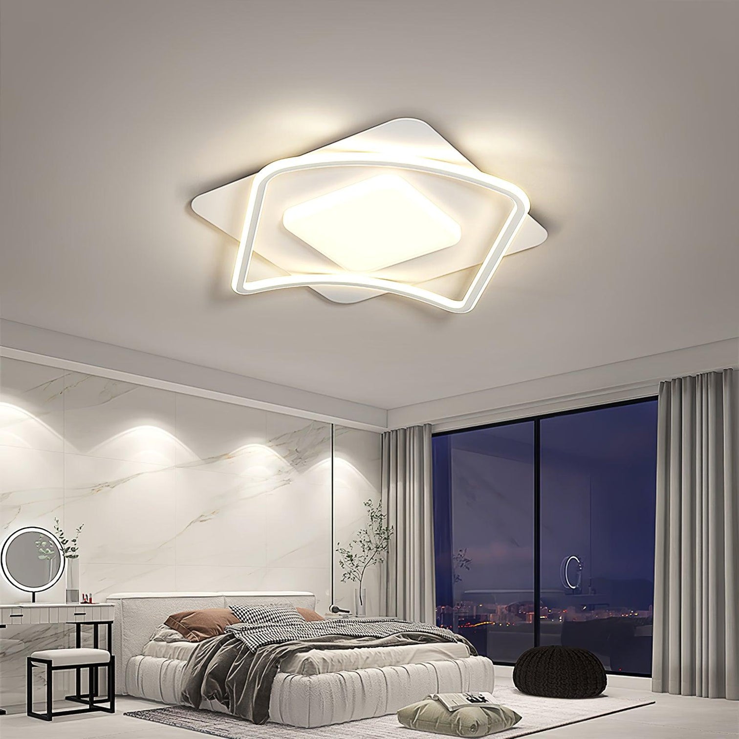Minimalist Geometry LED Ceiling Light Vakkerlight