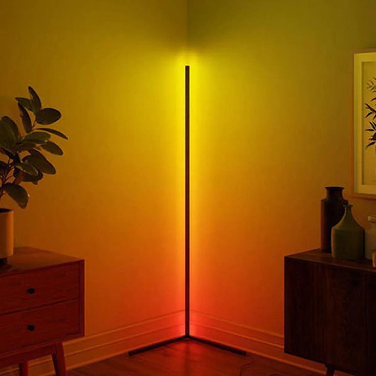 Corner Floor Lamp, Minimalist LED Light Warm Standing Floor