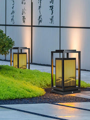 Modern Square Cage Garden Light