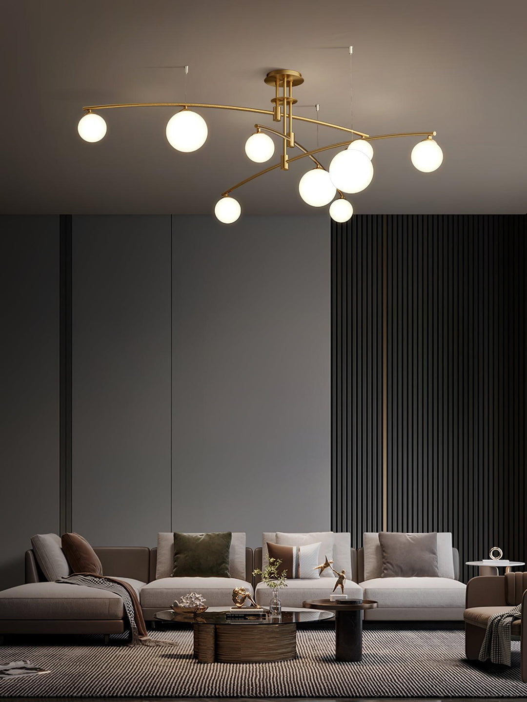 Modern Long Arm Chandelier - Vakkerlight