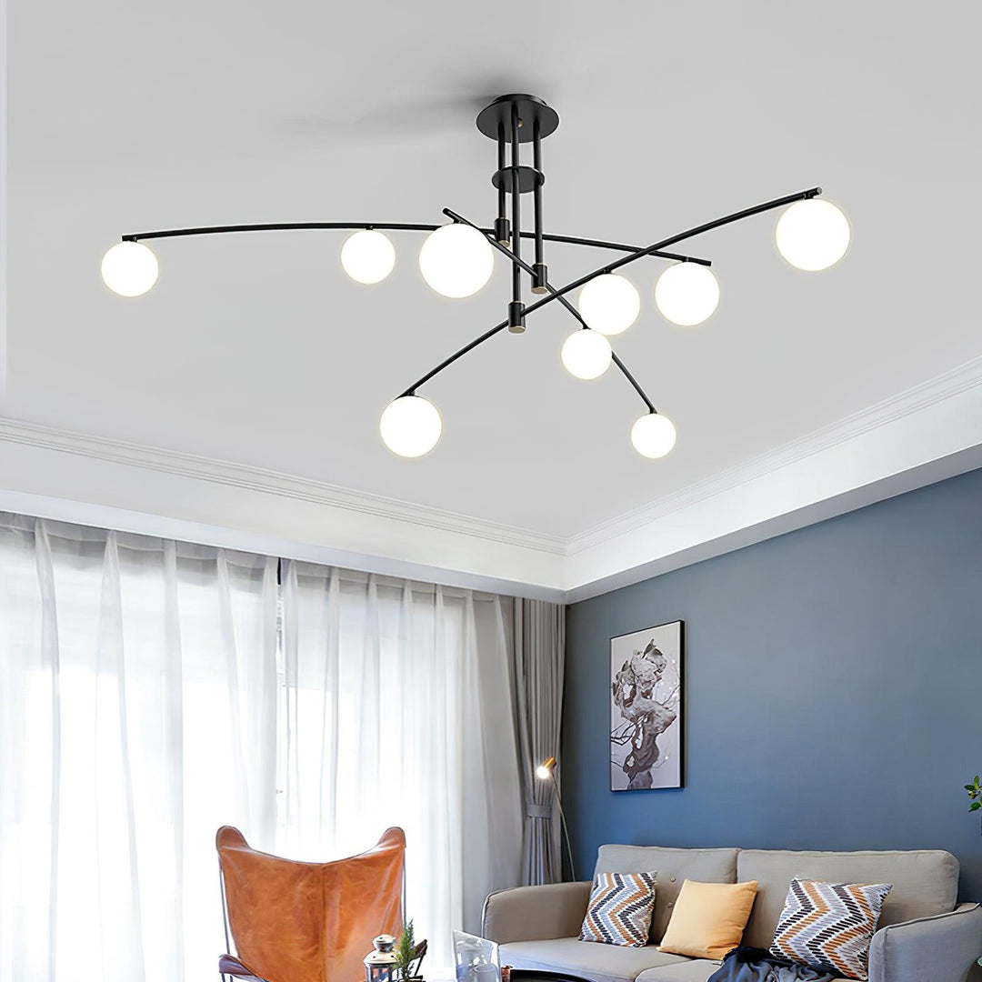 Modern Long Arm Chandelier - Vakkerlight