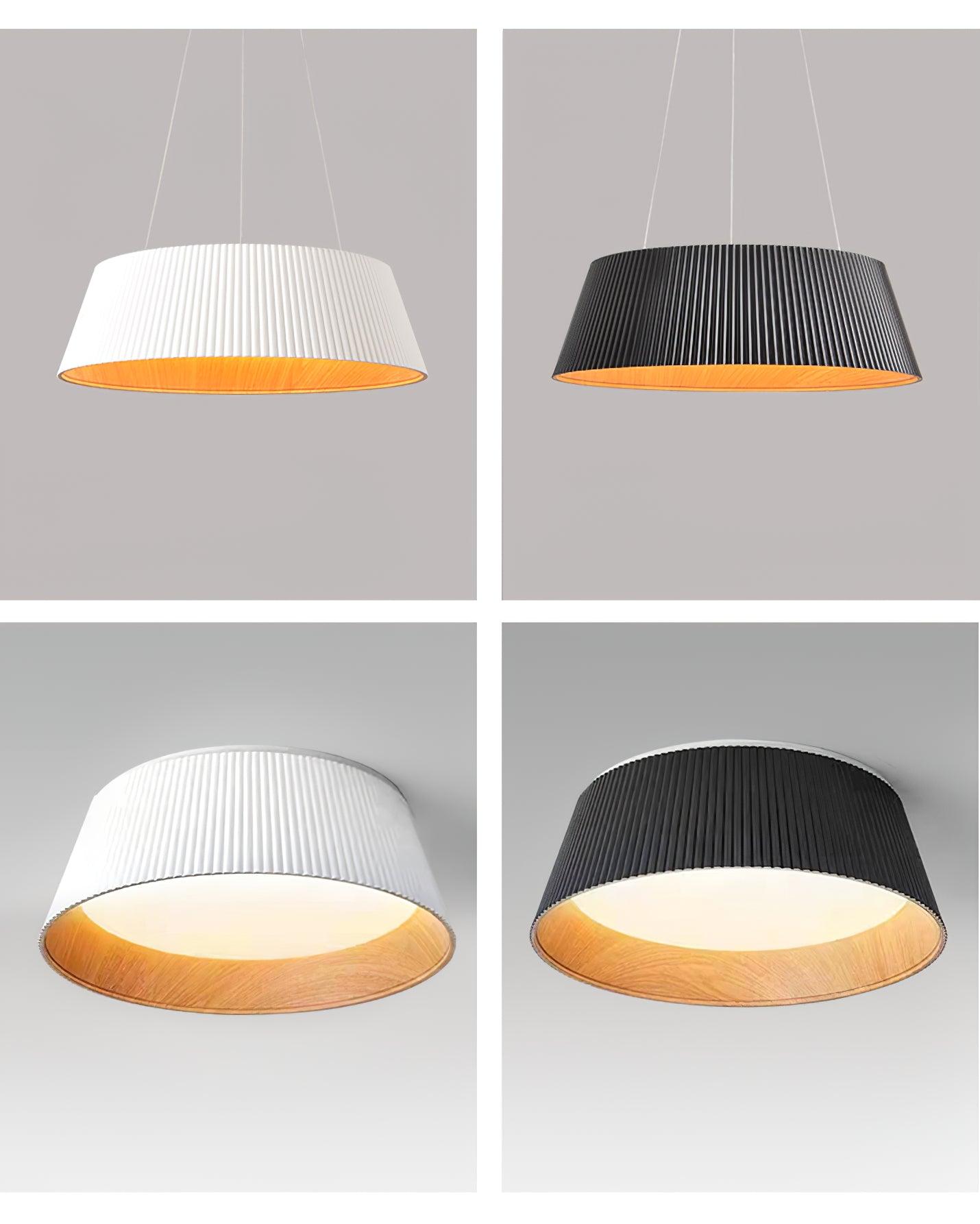 Led Light Rib Top View Modern Ribbed Ceiling Light – Vakkerlight