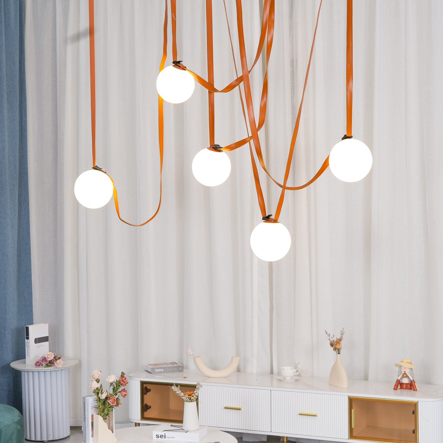 Multiple Belt Art Pendant Light – Vakkerlight