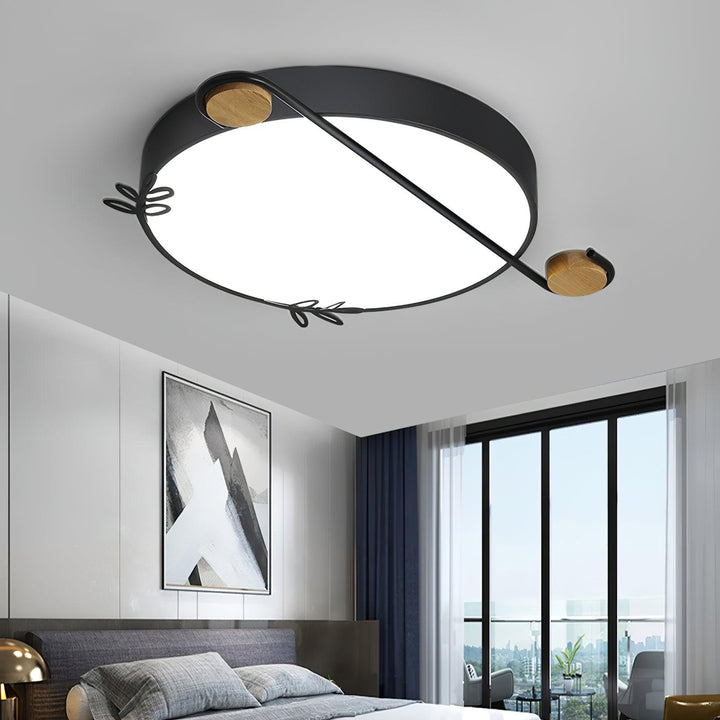 Musical Note Round Ceiling Lamp - Vakkerlight