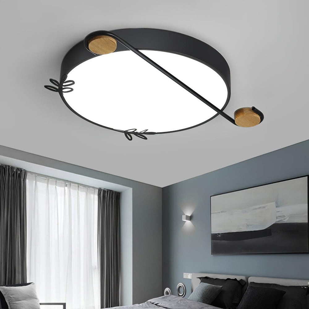 Musical Note Round Ceiling Lamp - Vakkerlight