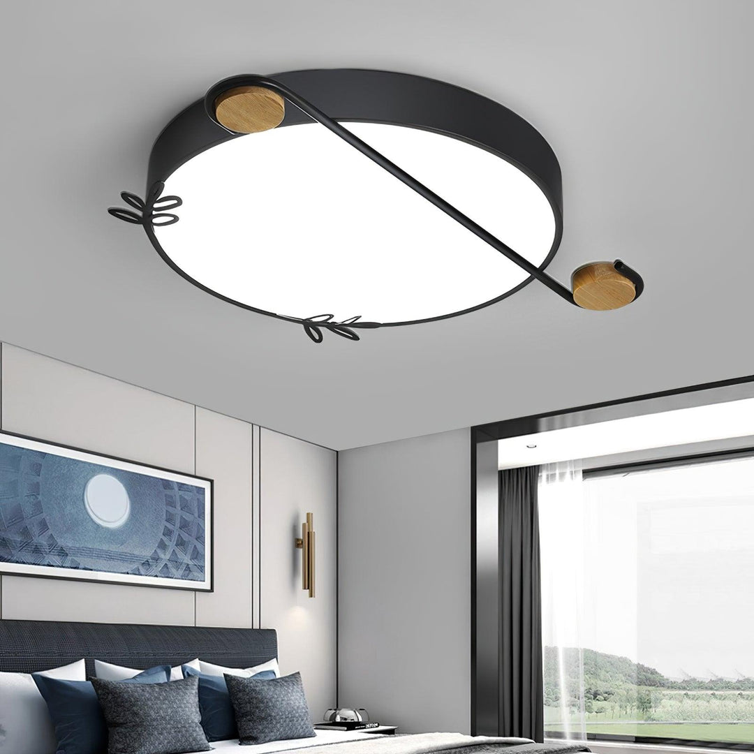 Musical Note Round Ceiling Lamp - Vakkerlight