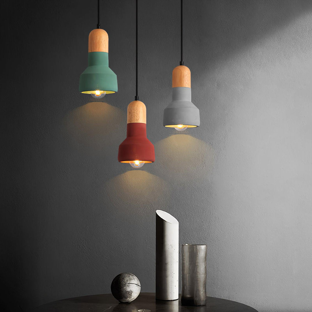 Nessa Wood Pendant Light - Vakkerlight