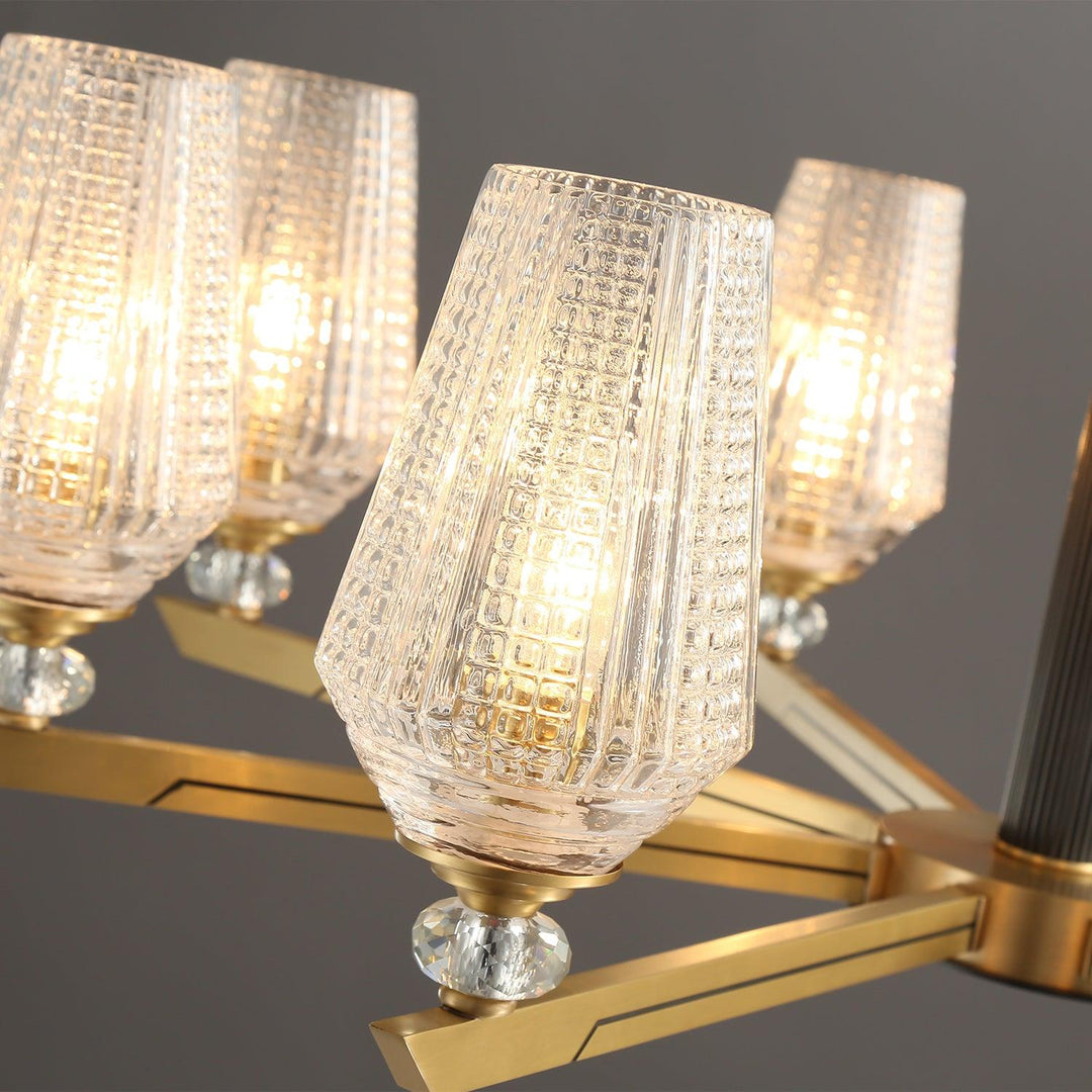 Orrefors Brass Chandelier - Vakkerlight