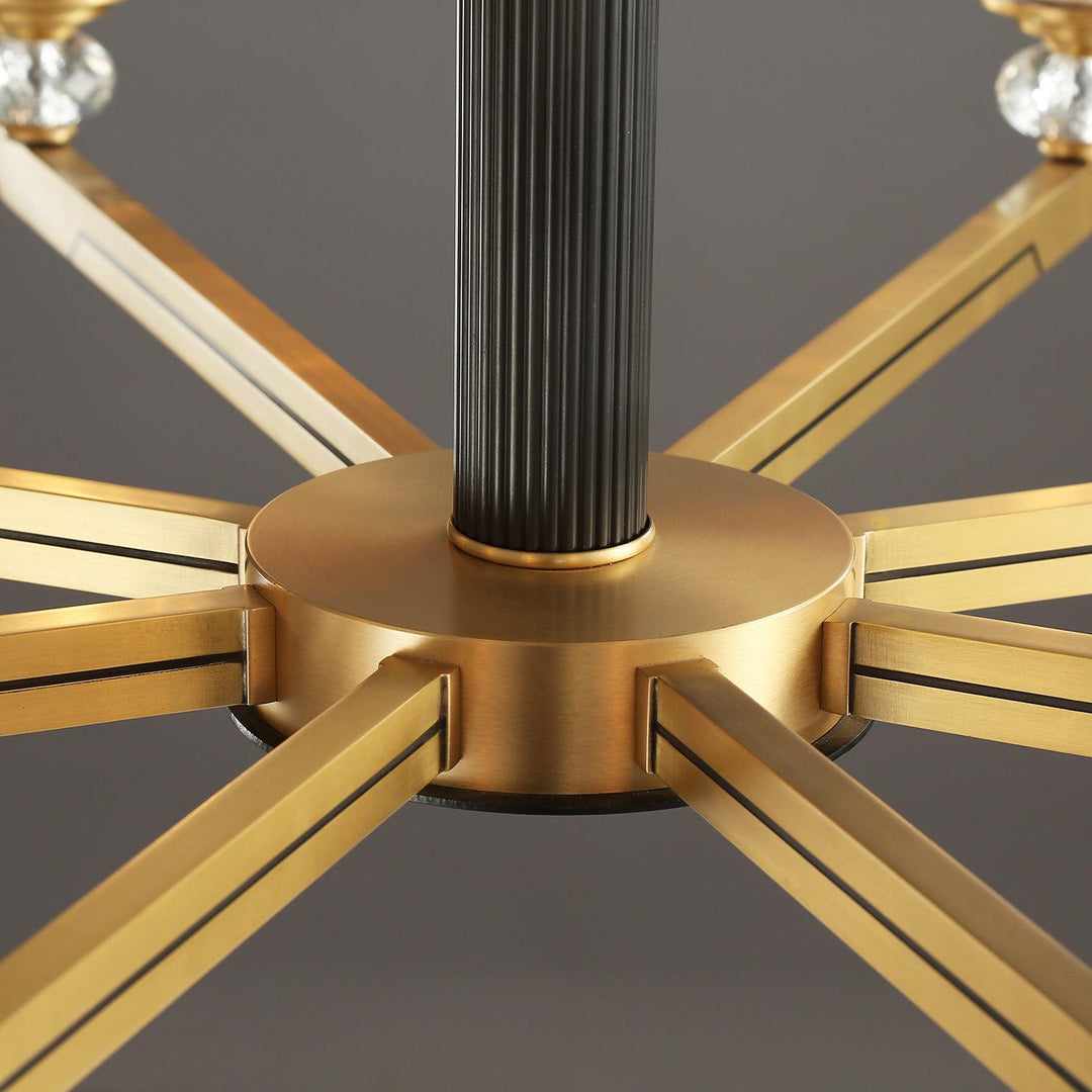 Orrefors Brass Chandelier - Vakkerlight