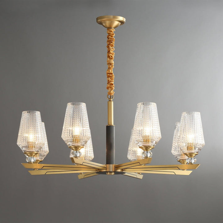 Orrefors Brass Chandelier - Vakkerlight