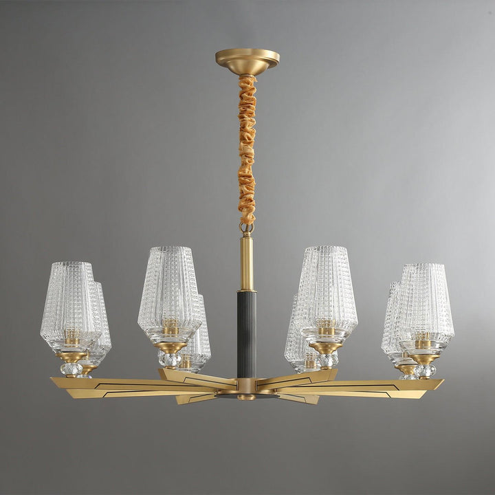 Orrefors Brass Chandelier - Vakkerlight