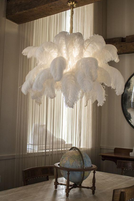 Ostrich Feather Chandeliers - Vakkerlight