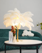 Ostrich Feather Table Lamp - Vakkerlight