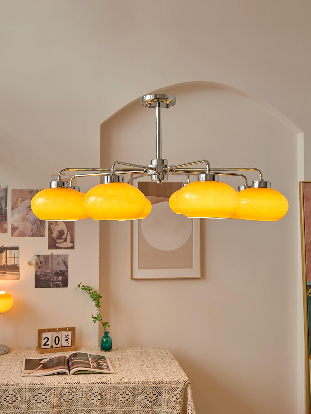 Oval Persimmon Chandelier - Vakkerlight