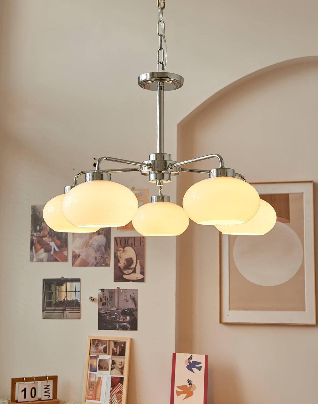 Oval Persimmon Chandelier - Vakkerlight