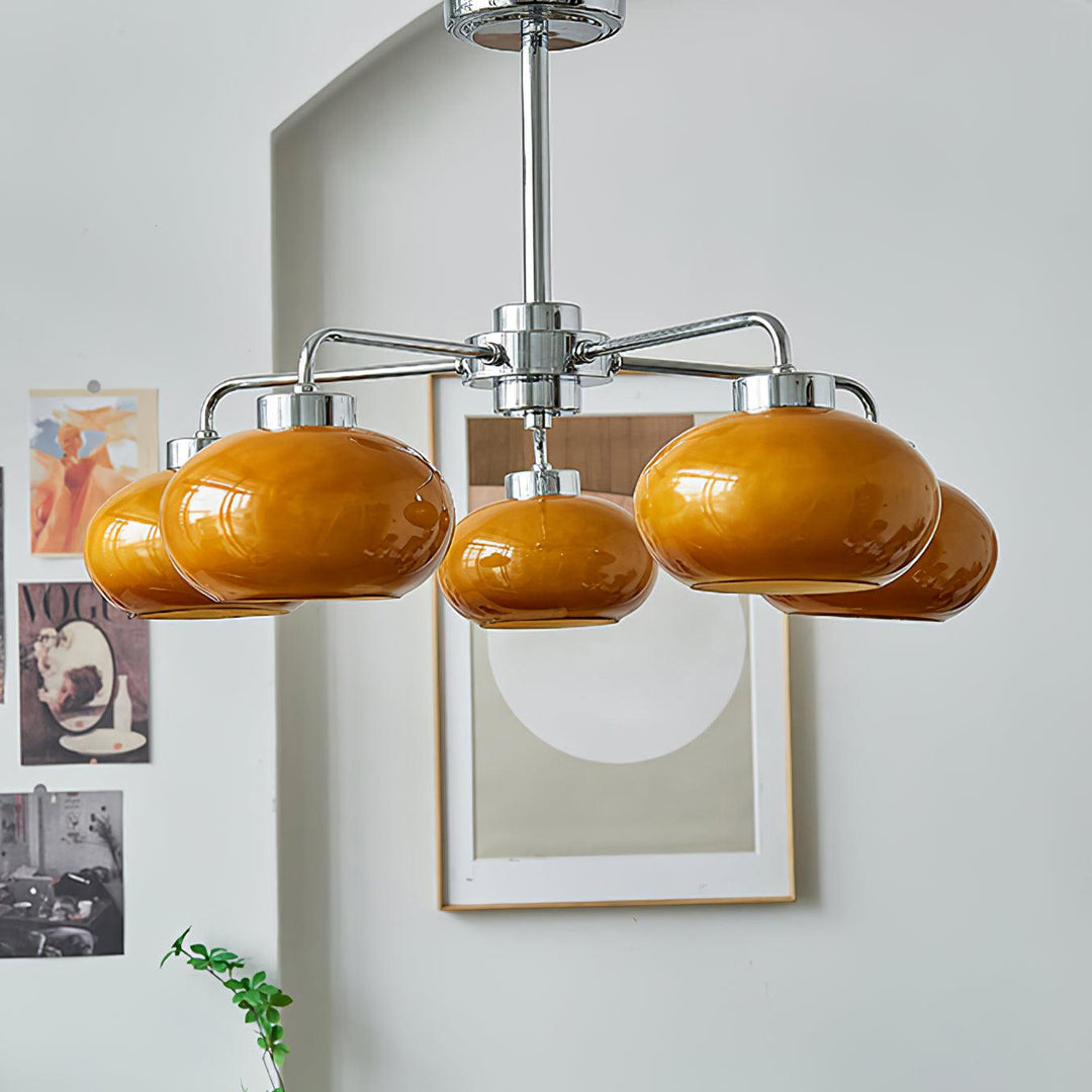 Oval Persimmon Chandelier - Vakkerlight