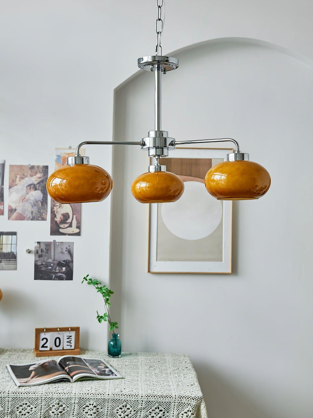 Oval Persimmon Chandelier - Vakkerlight