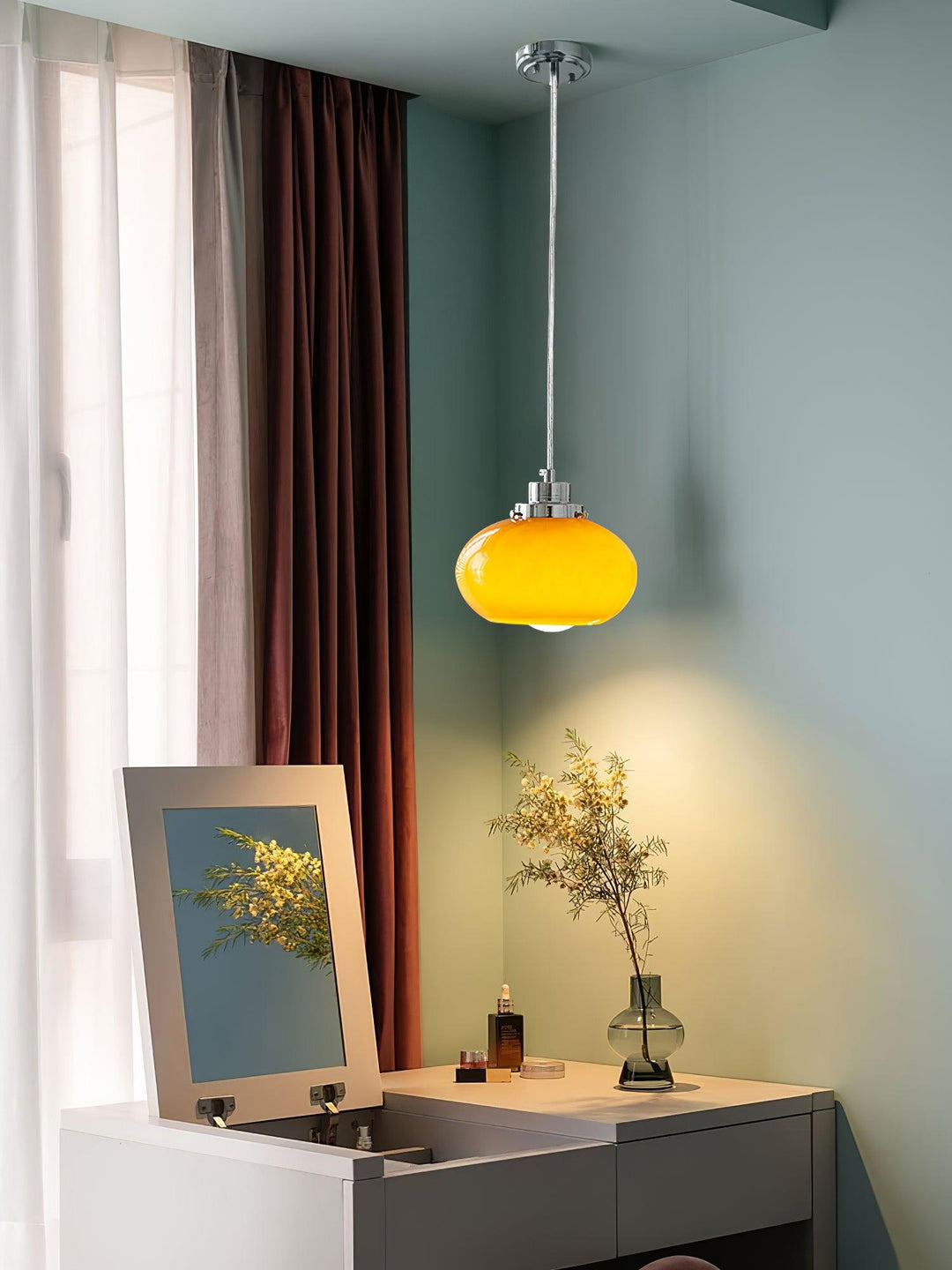 Oval Persimmon Pendant Light - Vakkerlight