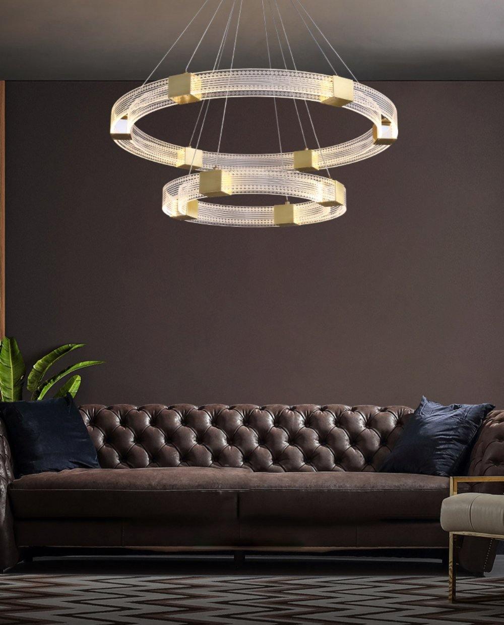 Parallel Ring LED Chandelier - Vakkerlight