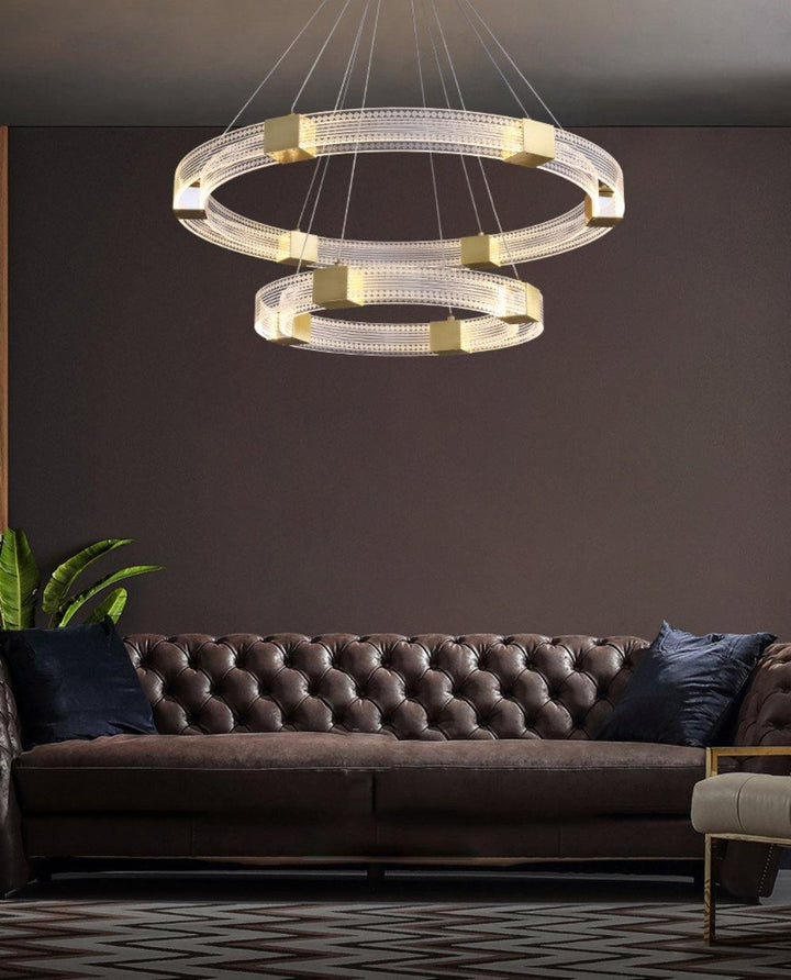 Parallel Ring LED Chandelier - Vakkerlight