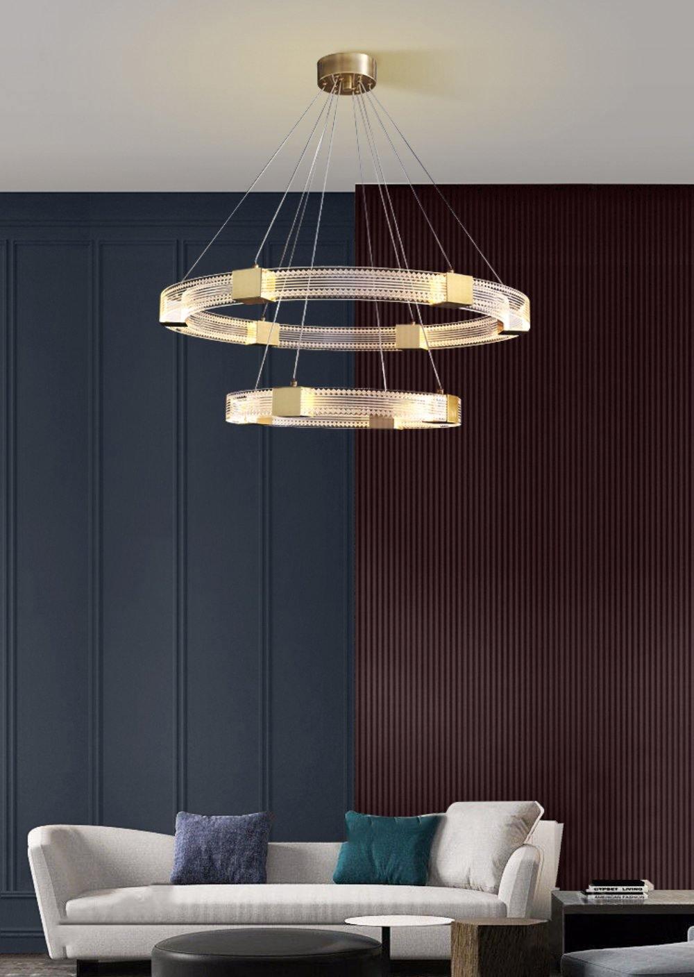 Parallel Ring LED Chandelier - Vakkerlight