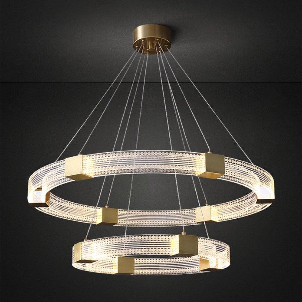 Parallel Ring LED Chandelier - Vakkerlight