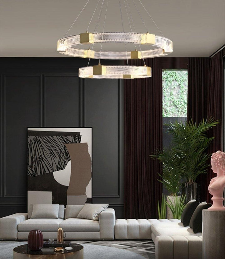 Parallel Ring LED Chandelier - Vakkerlight