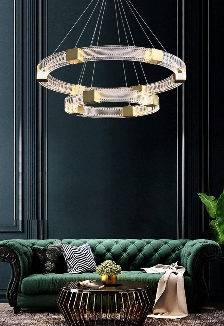 Parallel Ring LED Chandelier - Vakkerlight