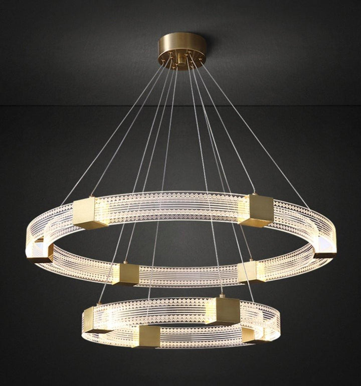 Parallel Ring LED Chandelier - Vakkerlight